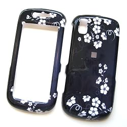 Samsung Instinct S30 M810 Sprint Snap On Protector Hard Case Image Cover Midnight Flowers