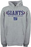 NFL Men's New York Giants 2011 NFC Conference Champions Hooded Sweatshirt (Grey, Medium)