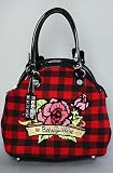 Betsey Johnson The Dome Tote in Red Inked Up,Bags (Handbags/Totes) for Women