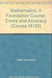 Errors and accuracy