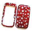 Palm Treo Pro 850 Snap On Protector Hard Case Image Cover Glitter Stars Red