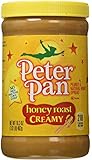 Peter Pan Honey Roast Creamy Peanut and Natural Honey Spread, 16.3-Ounce Plastic Jars (Pack of 6)