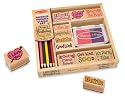 Melissa and Doug Favorite Phrases Stamp Set