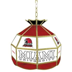 Trademark Miami University, Ohio stained glass Tiffany lamp - 16-inch