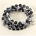 FavorOnline Glass Wrap Rosary Bracelet with Cross