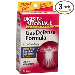 Digestive Advantage Once Daily Gas Defense Formula, 32 tablets (Pack of 3) by Digestive Advantage