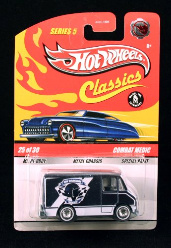 (Foil Chase Piece) COMBAT MEDIC w/ REAL RIDER RUBBER TIRES #25 of 30 Hot Wheels Classics 1:64 Scale Die Cast Vehicle