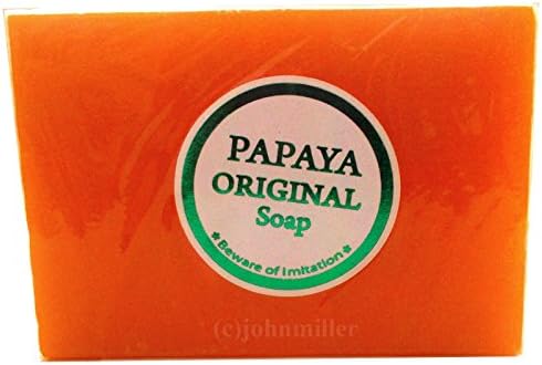 Papaya Kojic Acid Organic Herbal Soap Bars for Skin Whitening Bleaching