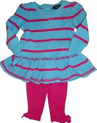 Ralph Lauren Infant Girls 2 Pc. Outfit Multi Topa