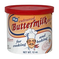 Saco Powdered Buttermilk, 12-Ounce Cans (Pack of 6)
