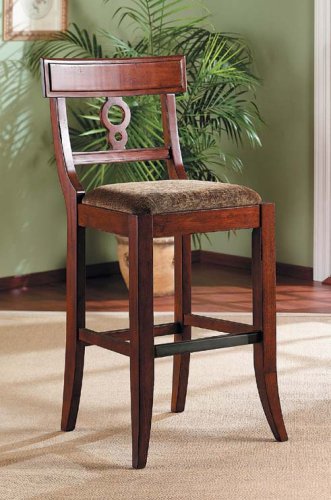 Chanel Nutmeg Brown Cherry Barstool 24 Inch
