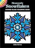Heavenly Snowflakes Stained Glass Coloring Book (Dover Little Activity Books)