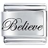 Low price Believe Laser Italian Charm
