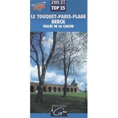 Carte de randonn�e : Berck - Le Touquet - Paris Plage
