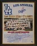 1963 Los Angeles Dodgers Major League Baseball World Series Championship 13x16 Plaque