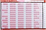2013 Red Year Wall Planner With Pen And Stickers Kit
