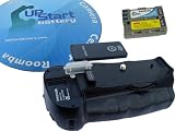 UpStart MB-D10 Battery Grip / Vertical Shutter Release for Nikon D300 D300S D700 with EN-EL3E Battery and IR remote Control. Includes UpStart Battery Mouse Pad.
