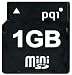PQI QMSD-1G miniSD���ꥫ���� 1GB �ʵ��ݾ� / PQI