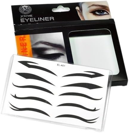 Simple 4 Styles Fashion Sexy Temporary Tattoo Eyelid Transfer Eyeliner Sticker Party Sootiness Makeup Black by Eyeliner
