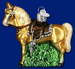 #!Cheap WESTERN HORSE Americana Ornament Old World Christmas