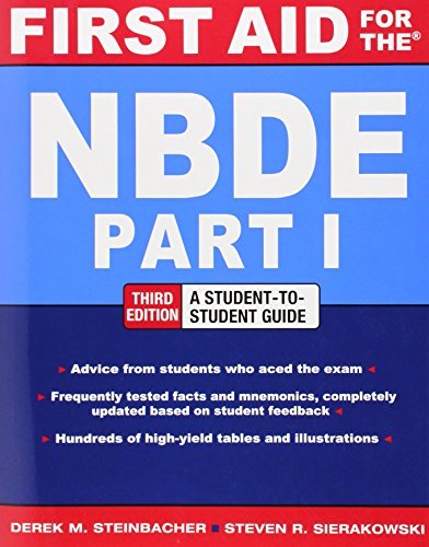 First Aid for the NBDE Part 1, Third Edition (First Aid Series) by Steinbacher Derek Sierakowski Steven (2012-07-31) Paperback