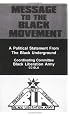 Message To The Black Movement: A Political Statement From The Black Underground