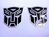 Transformers Autobots Aluminum Emblems Black (Pair)