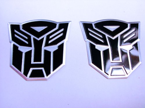 Transformers Autobots Aluminum Emblems Black (Pair)