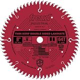 Freud LU96R008 8-Inch 64 Tooth TCG Thin Kerf Laminate Cutting Saw Blade with 5/8-Inch Arbor and PermaShield Coating