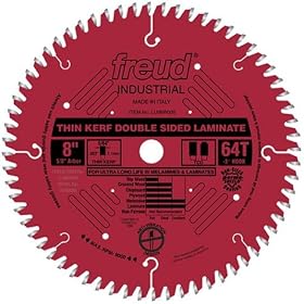 Freud LU96R008 8-Inch 64 Tooth TCG Thin Kerf Laminate Cutting Saw Blade with 5 8-Inch... by Freud
