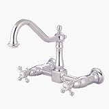 KINGSTON BRASS OIL RUBBED BRONZE WALL KITCHEN FAUCET KS1245AX