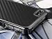 Carbon Fiber Chrome for Apple iPhone 4 4s 4g 4gs, Black