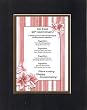 Touching and Heartfelt Poem for Loving Partners - On Your 25th Anniversary Poem on 11 x 14 inches Double Beveled Matting
