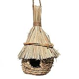 VOGELHAUS NISTKASTEN AUS NATURMATERIAL STROH-HUeTTE