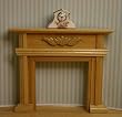 Oak Fireplace Mantle Dollhouse Miniature