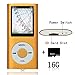 Tomameri Orange Color Portable MP4 Player MP3 Player Video Player with Photo Viewer , E-Book Reader , Voice Recorder + 16 GB Micro SD Card