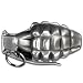 Pineapple Grenade Pewter Belt Buckle