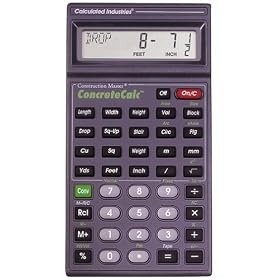 Calculated Industries 4215 Construction Master IV ConcreteCalc Calculator