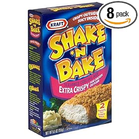Shake 'N Bake Seasoned Coating Mix, Extra Crispy, 5.5-Ounce Boxes (Pack of 8)
