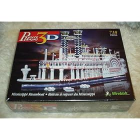 Puzz 3D: Mississippi Steamboat (718 Pieces/Difficult)