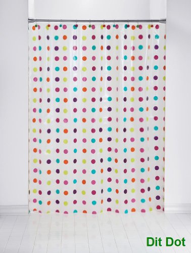 Dit Dot PEVA Shower Curtain