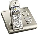 Siemens Gigaset S445 Telefon+AB schnurl.digital 200Nummern LCD 10/150Stunden silber
