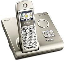 Siemens Gigaset S445 Telefon+AB schnurl.digital 200Nummern LCD 10/150Stunden silber