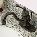 Oil Rubbed Bronze 4” Centerset Lavatory Faucet