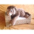 Katzensofa, Katzenbett, Hundebett, Hundesofa, Hundekorb, Katzenkorb aus Wasserhyazinthe