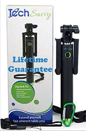 Selfie Stick for IPhone 6 6+ 5S Samsung Galaxy and android. Lifetime Guarantee on your Digistick TSI U-shaped monopod with Bluetooth remote shutter.
