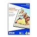 Epson Premium 4 x 6 Inch Glossy Photo Paper- 40 Count (S041808)