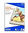 Epson Premium 4 x 6 Inch Glossy Photo Paper- 40 Count (S041808)
