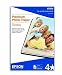 Epson Premium 4 x 6 Inch Glossy Photo Paper- 40 Count (S041808)