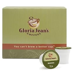 Gloria Jean's Teas, Mango-Flavored Black, 24-Count K-Cups for Keurig Brewers (Pack of 2)